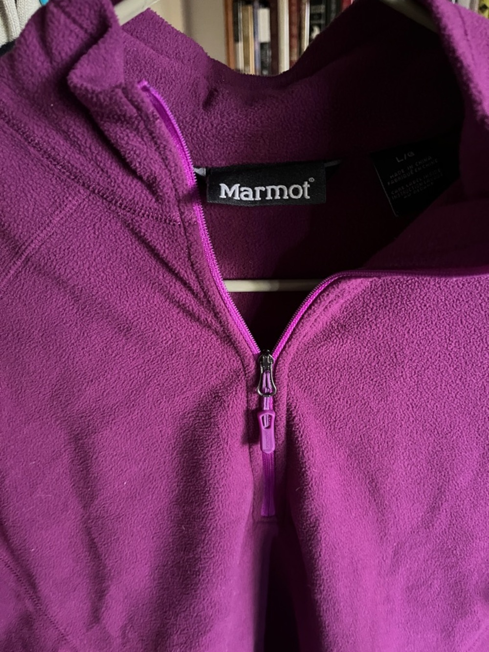 Marmot Women's Magenta Half-Zip Fleece Pullover